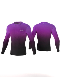 Camisa de Compressão Manga Longa Masculina roxo