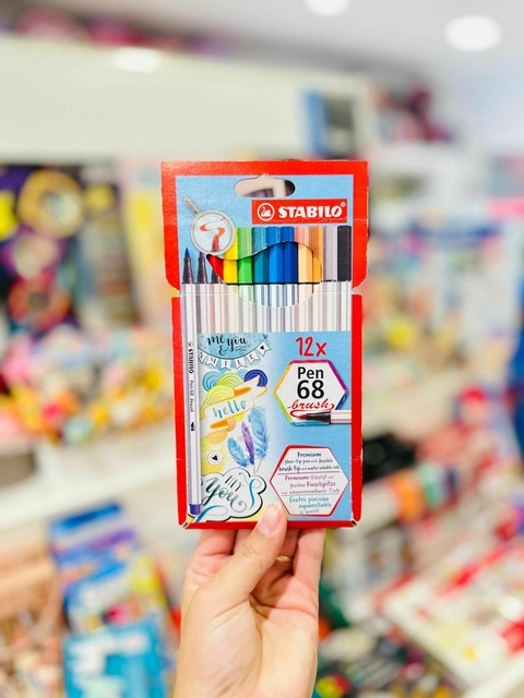 Marcador STABILO " PEN 68 BRUSH " X12 - comprar online