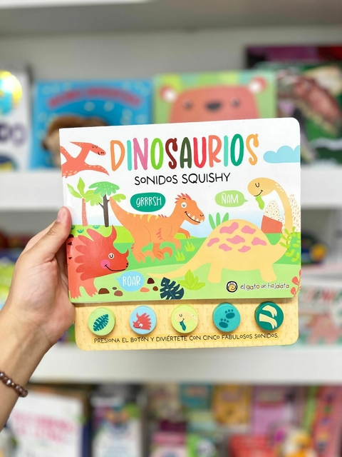 Libro Dinosaurios sonido squishy EL GATO DE HOJALATA - comprar online