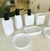 Dispenser simil piedra Redondo blanco CONCEPTO - VICA