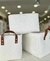 Set de Canastos Boucle Blanco Cuadrado con manija CONCEPTO x3 - comprar online