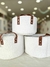 Set de Canastos Boucle Blanco Redondo con manija CONCEPTO x3 - comprar online