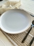 Plato Playo Chenini Blanco Borde Natural MISHKA - comprar online