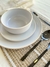 Plato de Postre Chenini Blanco Borde Natural MISHKA en internet