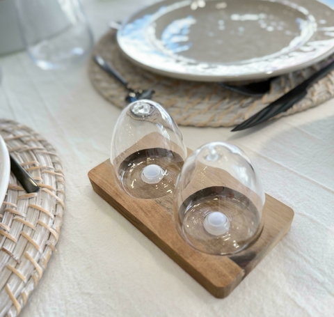 Set Salero y Pimentero Amorfo MISHKA - comprar online
