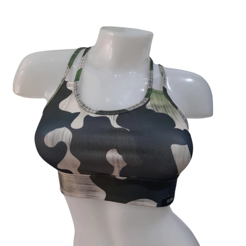 Top LUNA - Camuflado Verde