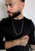 Conjunto Grumet 2mm 70cm e Par de Brinco Zircônia Redondo - Prata 925 - loja online