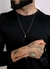 Conjunto Veneziana 1mm e Pulseira Grumet 2mm com Pingente Cruz Cravejada - Prata 925 - loja online
