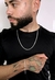 Conjunto Grumet 3mm 60cm e Par de Brinco Zircônia Redondo - Prata 925 - loja online