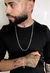 Conjunto Grumet 3mm 70cm e Par de Brinco Zircônia Redondo - Prata 925 na internet