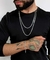 Kit de Chefe: 2 Correntes 3x1 3mm com Pulseira - Prata 925 na internet