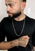 Conjunto 3x1 3mm 70cm e Par de Brinco Zircônia Redondo - Prata 925 na internet