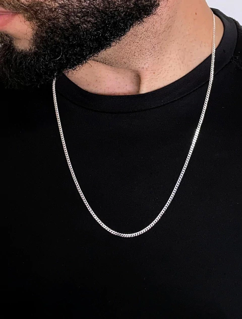 Corrente Grumet 2mm em Prata 925 - comprar online