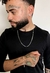 Conjunto Grumet 2mm 60cm e Par de Brinco Zircônia Redondo - Prata 925 na internet