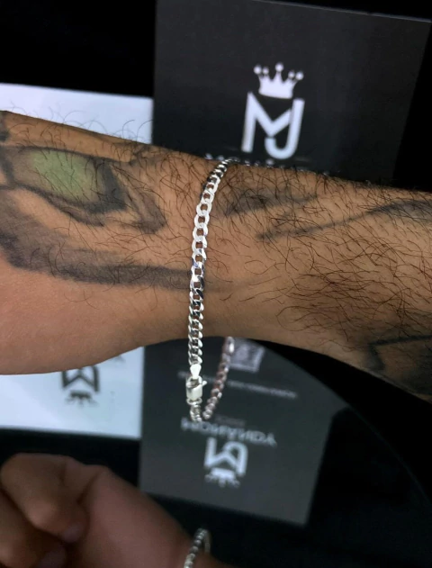 Pulseira Grumet 3mm 21cm em Prata 925 - comprar online