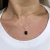 Colar Feminino Pedra Cristal Preto em Prata 925 - comprar online