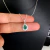 Conjunto Feminino Gota Turquesa Cravejado: Colar e Brinco em Prata 925 - Monândy Joias | Seu estilo, sua confiança.