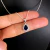 Conjunto Feminino Gota Azul Cravejado: Colar e Brinco em Prata 925 - Monândy Joias | Seu estilo, sua confiança.
