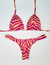 Biquíni Cortininha Estampado - Bege | Pink - comprar online