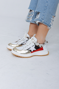 LELE CUERO BLANCO ANIMAL PRINT - comprar online