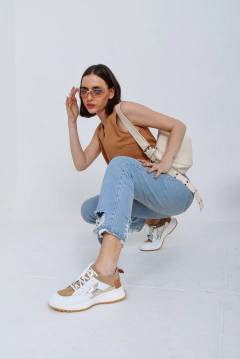 LELE CUERO BLANCO ANIMAL PRINT en internet