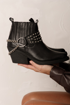 AURA CUERO NEGRO - POISONHEARTSHOES