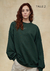 buzo verde de En Palabras, oversize para mujeres y hombres