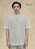 remera blanca en palabras oversize de algodon para hombres y mujeres