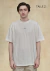 remera blanca en palabras oversize de algodon para hombres y mujeres