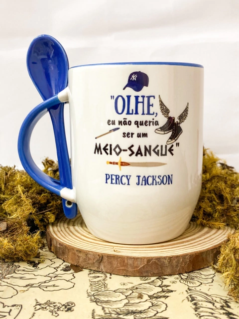 Caneca Percy Jackson Azul