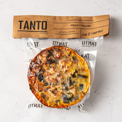 TARTA POLLO Y PUERRO