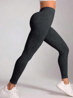 CALZA SEAMLESS Y FRUNCE - "V-BLACK NIEVE" - comprar online