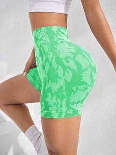 SHORT SEAMLESS Y FRUNCE - "CEBRA VERDE" en internet