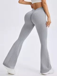 CALZA SEAMLESS Y FRUNCE - OXFORD "V-GREY"