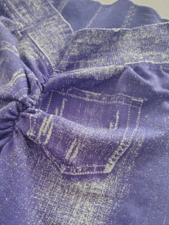 CALZA SEAMLESS Y FRUNCE - JEAN VIOLETA - SUNFIT Sportswear