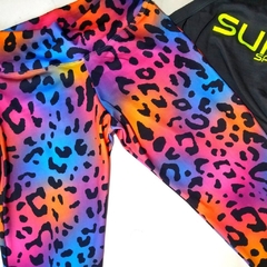 CALZA ANIMAL PRINT NEON "ORANGE" - SUNFIT Sportswear