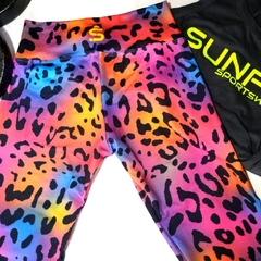 CALZA ANIMAL PRINT NEON "ORANGE" - tienda online