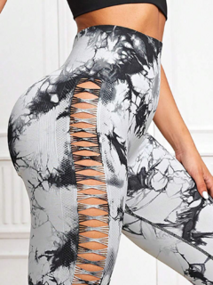CALZA SEAMLESS Y FRUNCE - "BATIK WHITE ESPARTANA" en internet
