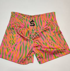 SHORT con FRUNCE + CORTE V "BRASIL" - SUNFIT Sportswear