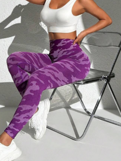 CALZA SEAMLESS Y FRUNCE - "CAMU VIOLETA" - SUNFIT Sportswear