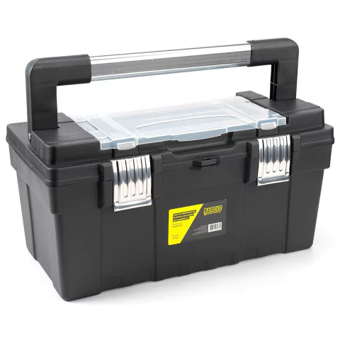 Caja de herramientas de 21" plástica con cierre aluminio