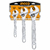 Set de 3 llaves ajustables francesas INGCO