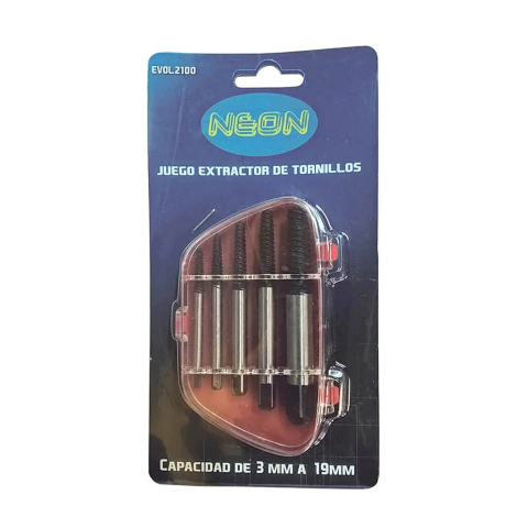 Set de extractores de tornillos de 5 piezas NEON