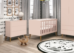 Berço e Cômoda Retrô 1 - Quartinhos Baby Loja Online de Moveis e Decoração para quartos de Bebês, Crianças e Adolescentes