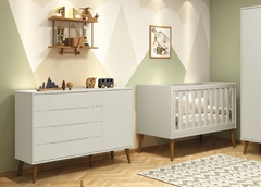 Berço e Cômoda Elfe Retrô 1 - Quartinhos Baby Loja Online de Moveis e Decoração para quartos de Bebês, Crianças e Adolescentes