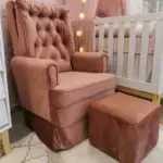 Poltrona de Amamentação com Puff Mariana - Quartinhos Baby Loja Online de Moveis e Decoração para quartos de Bebês, Crianças e Adolescentes