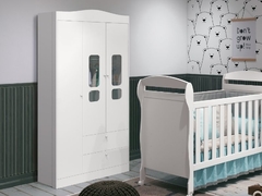 Roupeiro Danny 3 Portas - Quartinhos Baby Loja Online de Moveis e Decoração para quartos de Bebês, Crianças e Adolescentes