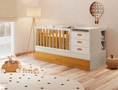 Berço Multifuncional Luna 5x1 - Quartinhos Baby Loja Online de Moveis e Decoração para quartos de Bebês, Crianças e Adolescentes