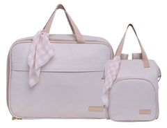 Kit Mala Maternidade e Mochila Media Encanto Marfim