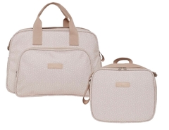 Kit Bolsa Maternidade e Frasqueira Pomar Bege